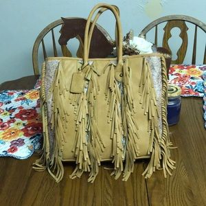 Carlos Santana Fringe Purse